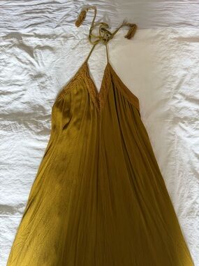 Mora One-Shoulder Maxi Dress in Mustard